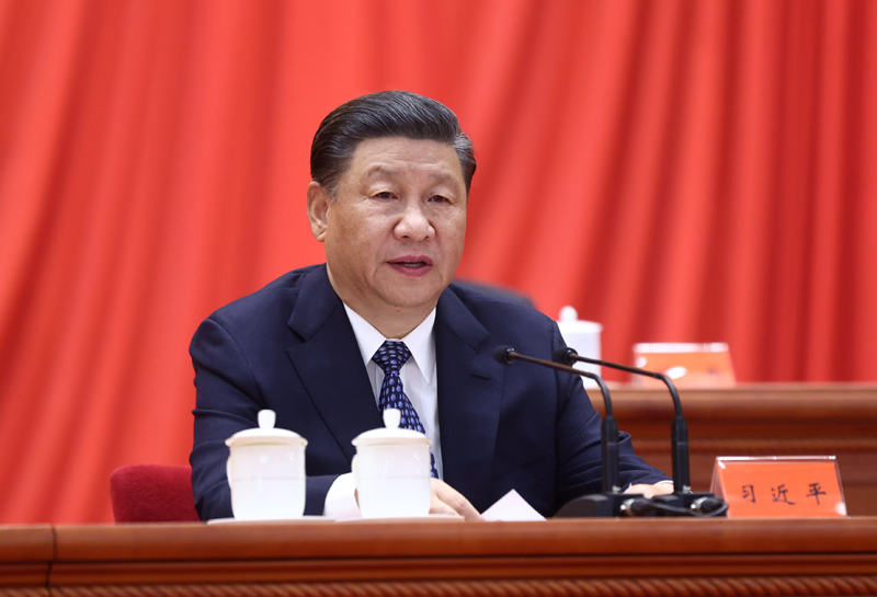 5月28日，中国科学院第二十次院士大会、中国工程院第十五次院士大会和中国科学技术协会第十次全国代表大会在北京人民大会堂隆重召开。中共中央总书记、国家主席、中央军委主席习近平出席大会并发表重要讲话。新华社记者 鞠鹏 摄