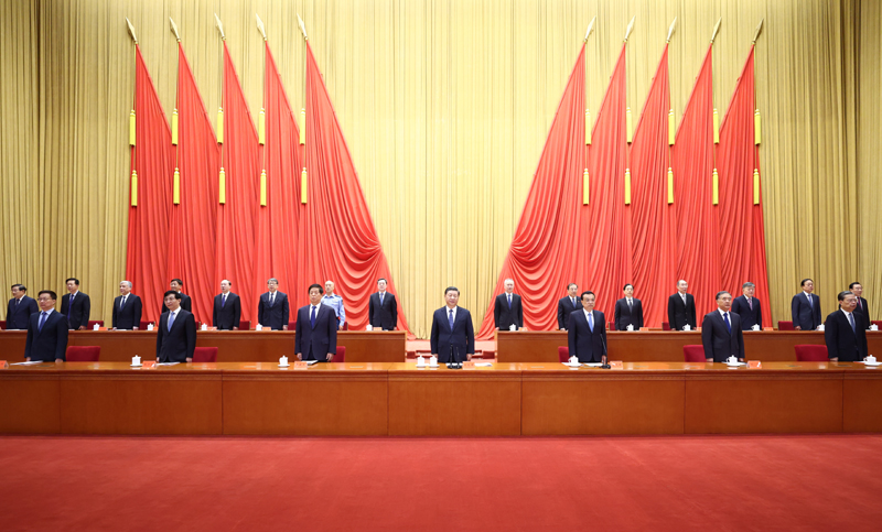 5月28日，中国科学院第二十次院士大会、中国工程院第十五次院士大会和中国科学技术协会第十次全国代表大会在北京人民大会堂隆重召开。习近平、李克强、栗战书、汪洋、王沪宁、赵乐际、韩正等出席大会。新华社记者 鞠鹏 摄